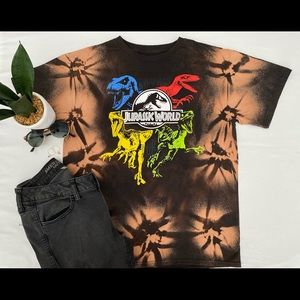 S- Jurassic World Bleached T shirt